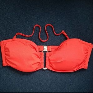H&M Red Bikini Halter Bandeau Top